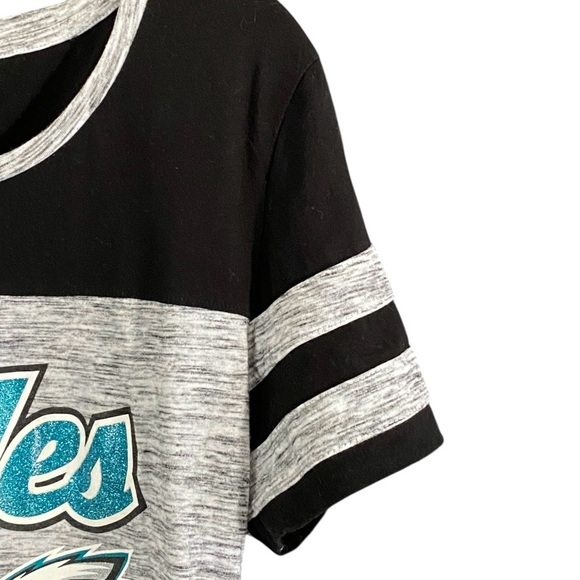 Philadelphia Eagles Women’s Gray NFL Team T-Shirt L Football Sporty Fan Gear - Picture 2 of 6